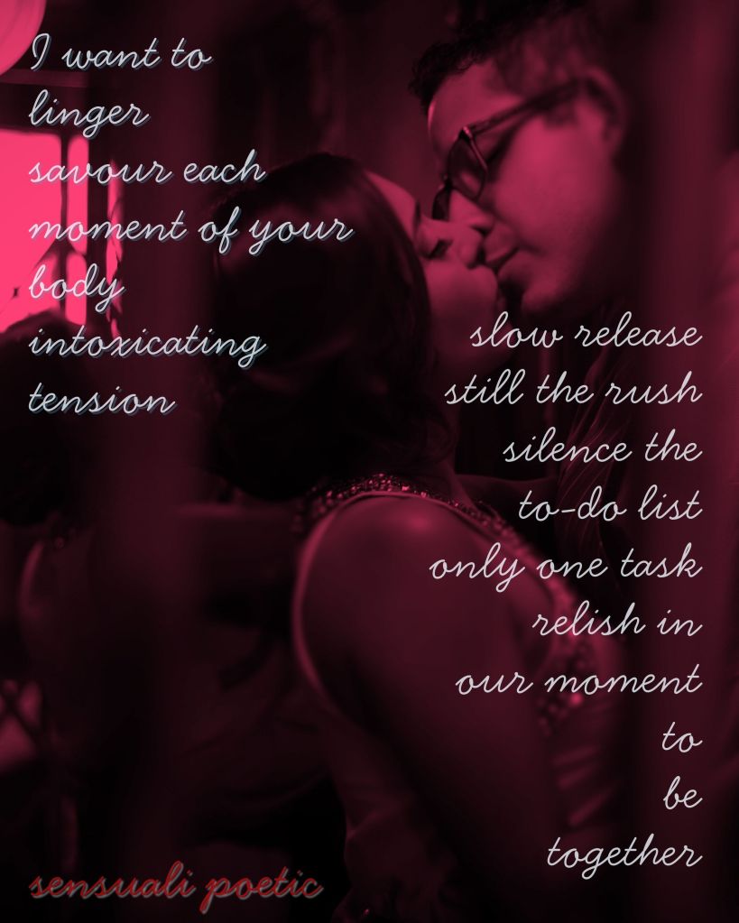 poem card for the poem linger